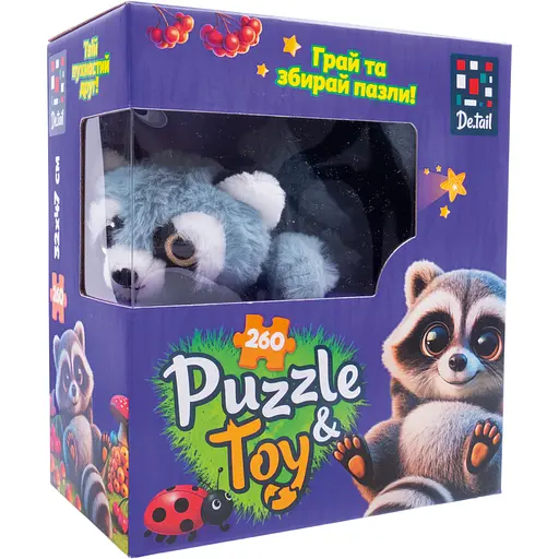 Пазли De.tail. Єнотик 260 деталей (DT200-09) - фото 1