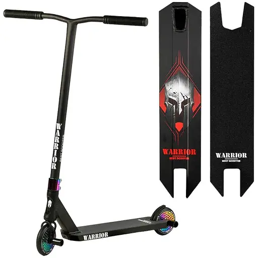 Самокат трюковый Best Scooter 85х52х12 см Черно-красный 000254802
