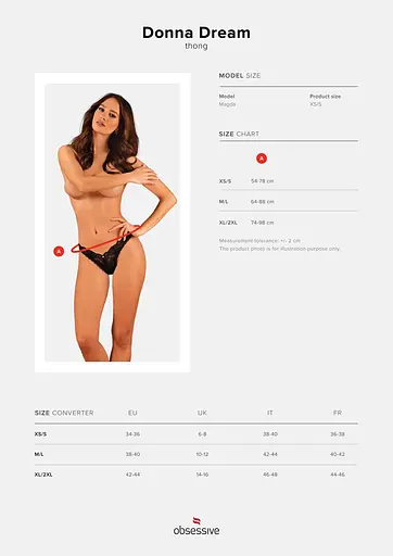 Obsessive Donna Dream thong XL/2XL - фото 5