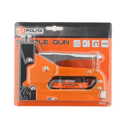 Степлер строительный металлический Polax 4-14 мм (24-004) - фото 4