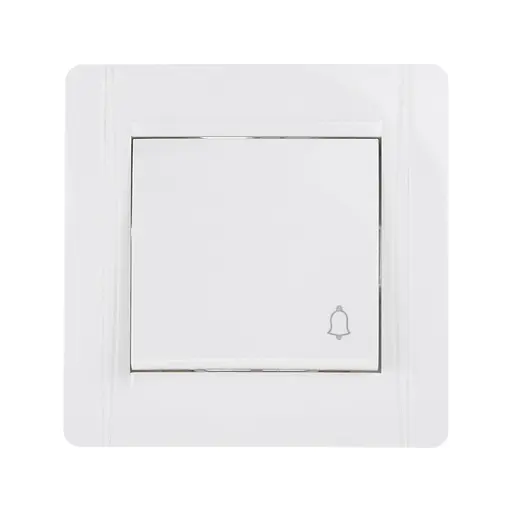 Кнопка дзвінка Brille ZB-1VB wh L15-028