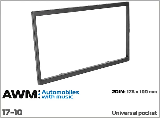 Рамка декоративная универсальная 2 DIN AWM 17-10 - фото 3