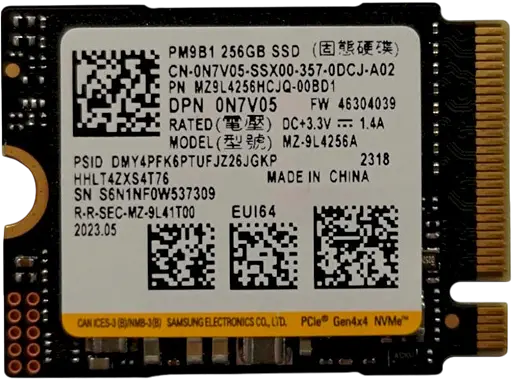 SSD M.2 накопичувач Samsung 256GB (MZ9L4256HCJQ-00BD1)