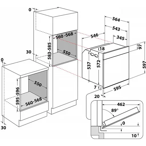 Духова шафа Whirlpool з мульти функціональним дисплеєм WOI118HT2SSMA - фото 5