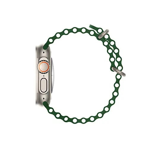 Ремінець силіконовий Hoco iWatch WA12 marine double buckle 38/40/41 mm alfalfa - фото 3