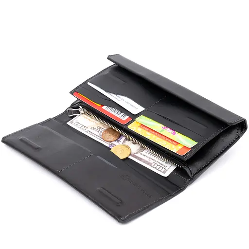 Чоловіча шкіряна барсетка GRANDE PELLE 10х20,3х3 см acs0016100 - фото 5