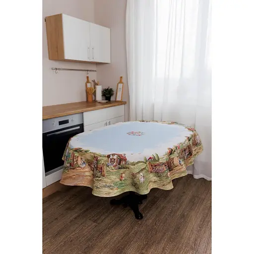 Скатерть Прованс Настроение овальная 136х240 см (44266) - фото 3