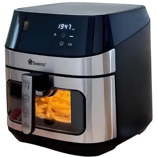 Аэрофритюрница Domotec MS-3222 електрическая 12 л Черный 2800 Вт - фото 1