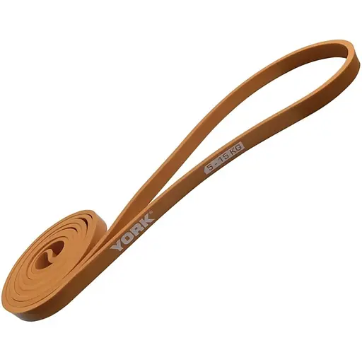 Резинка для фитнеса York Fitness 5-15кг - 2080x13x4,5 мм, оранжевый