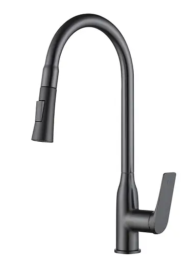 Смеситель для кухни Qtap Vlasta New с выдвижным изливом QTVLA344GMB45647 - фото 1