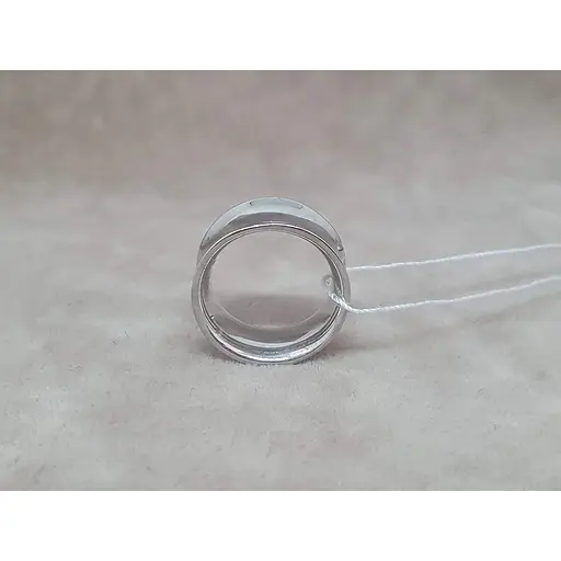 Срібна сережка для пірсингу вуха Ірій Тунелі. 40055ШТ - фото 4