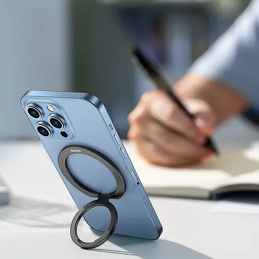 Тримач для телефону Baseus Halo Series Foldable Metal Ring (Single ring) (SUCH00001) Silver - фото 7