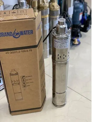 Насос глибинний шнековий GrandWater 4S QGD 1.2-100-0.75 кВт H110м 30412 - фото 5