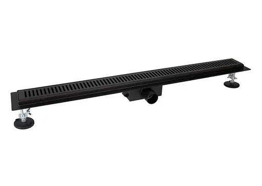 Линейный трап Qtap Taurus FA600MBLA из нержавеющей стали, с сухим затвором QTTAUFA600MB - фото 1