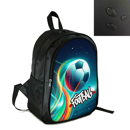 Рюкзак спортивний, шкільний, міський 38×28см з принтом Футбол дитячий, підлітковий для хлопчика футболіста (4283)