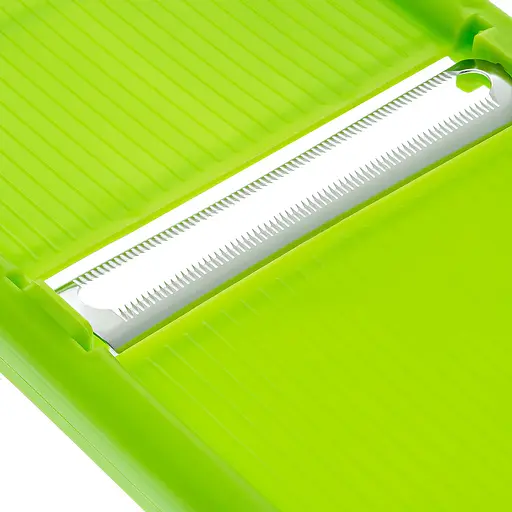 Ручна пластикова шатківниця з плаваючим лезом (34х14.5 см), Kitchette Салатовий 85424 - фото 3