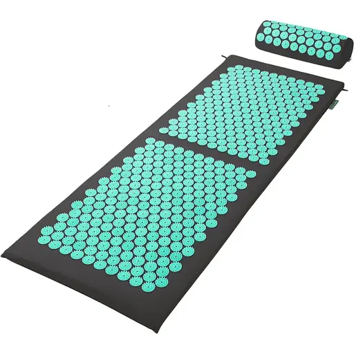 Коврик акупунктурный с валиком Gymtek зеленый