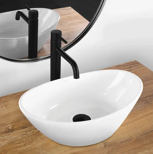 Умивальник Rea Kate 45 white накладний REA-U6802, Білий - фото 2