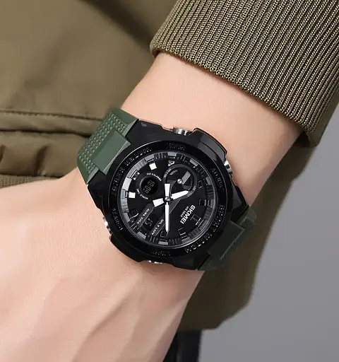 Годинник чоловічий наручний спортивний Skmei 2105 (Зелений) - фото 5
