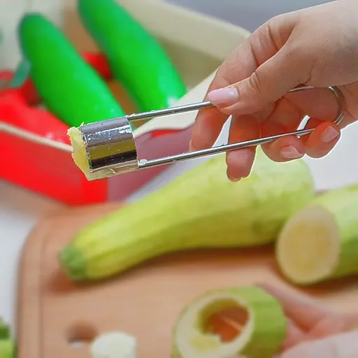 Нож для удаления сердцевины баклажанов, перцев, кабачков и яблок Madesa, Kitchen Master 85093 - фото 6