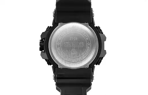 Годинник чоловічий наручний спортивний Skmei 2222 (Чорний із золотом) - фото 8