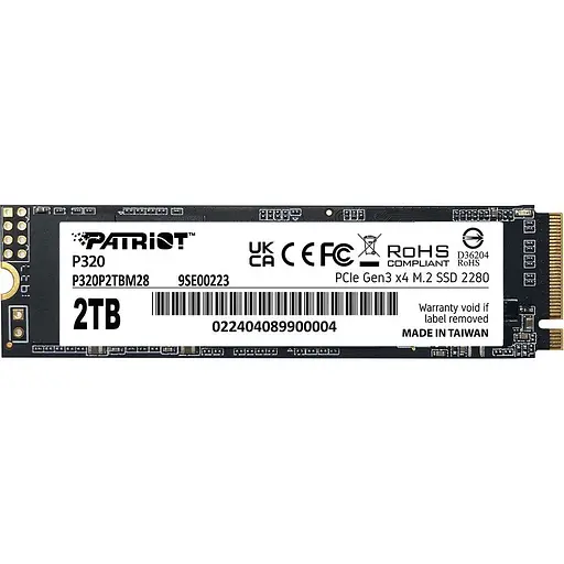 SSD накопичувач Patriot P320 2TB (P320P2TBM28) [130886]