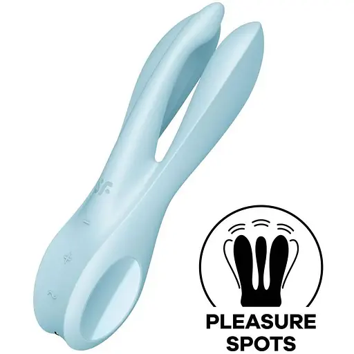Кліторальний вібратор Satisfyer Threesome 1 Pink Light Blue - фото 2