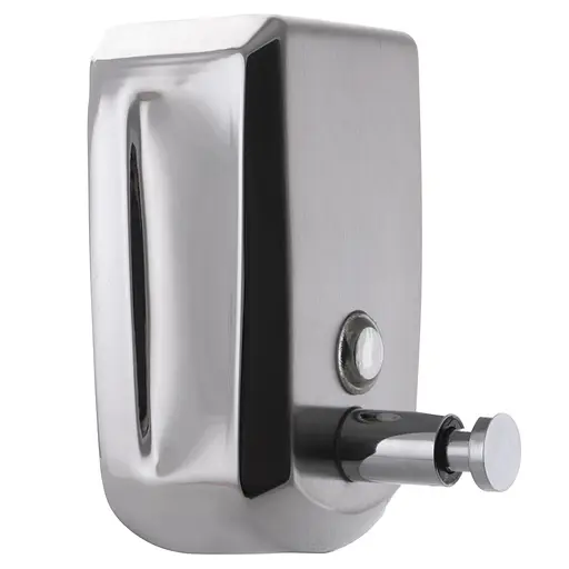 Дозатор для рідкого мила настінний Zerix LR404 ZX2716, Нержавіюча сталь - фото 2