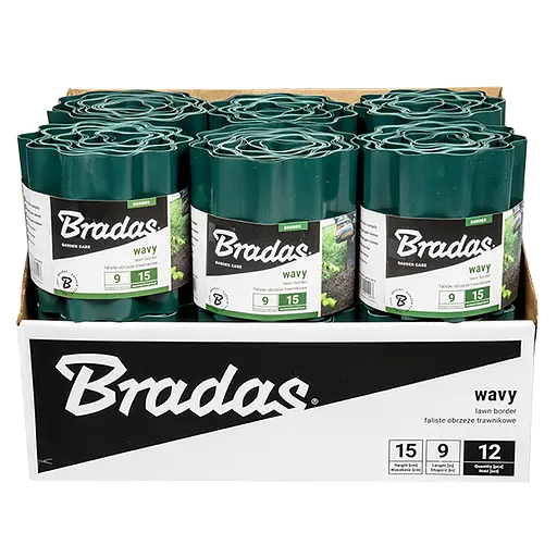 Бордюр хвилястий газонний Bradas 9 м х 20 см зелений OBFG  0920 - фото 3