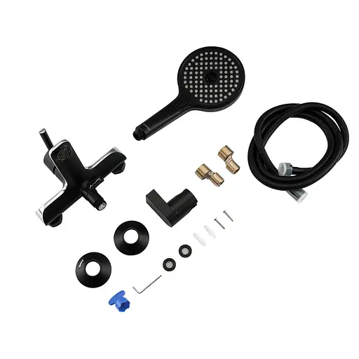 Смеситель для ванны Gappo G3203-6 черный/хром Черный матовый - фото 4