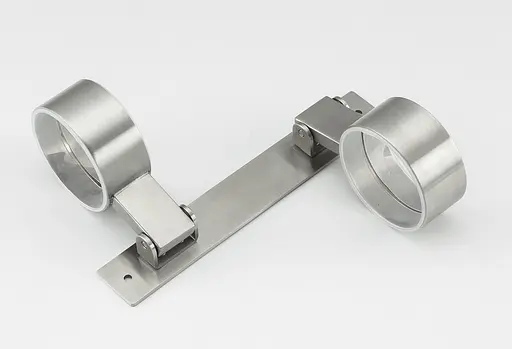 Склянка для зубних щіток подвійна Frap F30408 нержавіюча сталь - фото 3