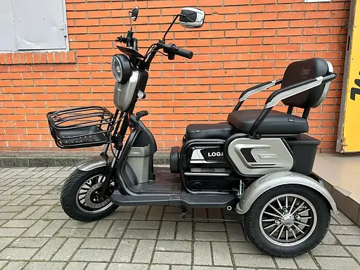 Електроскутер Триколісний Corso Logan (1200W 72V/23Ah) Сірий - фото 4