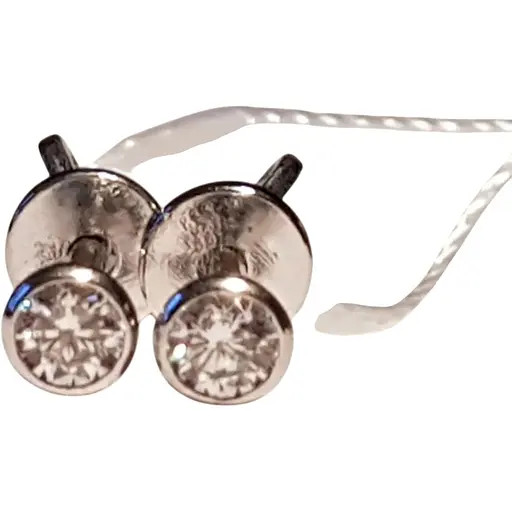 Золотые серьги-пуссеты Империя золота с фианитами. СП283БИ