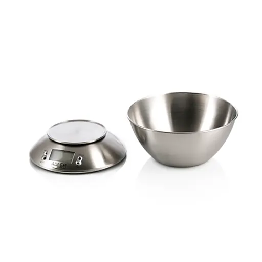 Ваги кухонні з таймером з чашею металеві Adler AD 3134 - фото 2