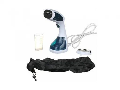 Хороший паровий ручної праска щітка Rainberg RB-6316 відпарювач для одягу будинку і штор c насадками - фото 4