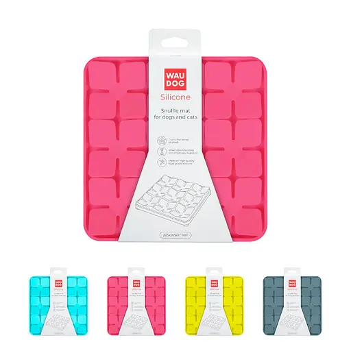 Коврик для поиска корма Waudog Silicone 205х205х17 мм розовый - фото 2