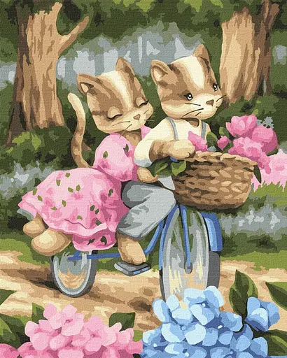 Набор для росписи по номерам 7+ Романтическая поездка, 40x50 см, КНО2417