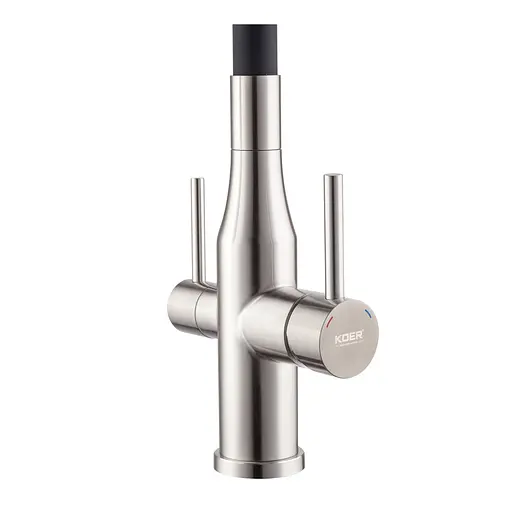Змішувач для кухні на дві води Koer KI-72024-02 KR5011 Нержавіюча сталь - фото 5