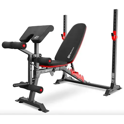 Набір Elitum Titan 89кг з лавою HS-1095, штангою та гантелями - фото 9