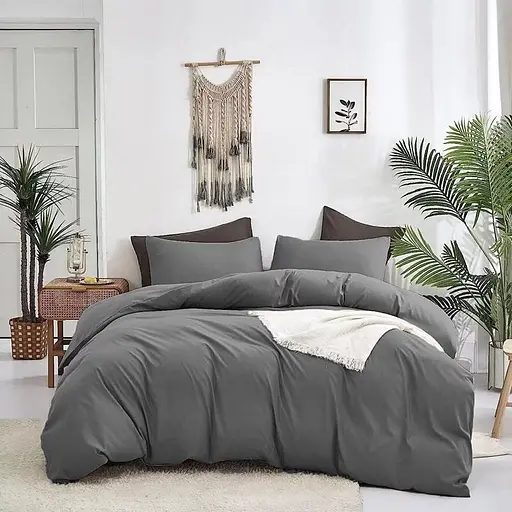 Наволочка 60х60 см цвет Серый 355144