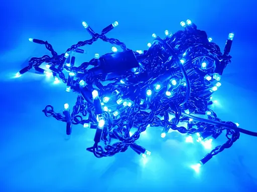 Гирлянда уличная A-plus Бахрома Wp Ice 180L Черный Провод Мерцание Синий Свет 5 М 165-Cl146B - фото 2