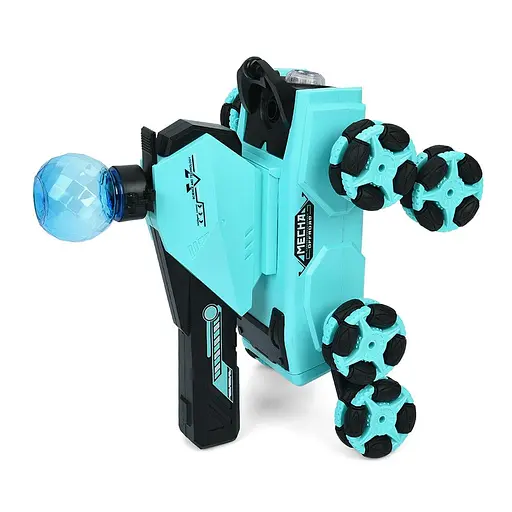 Танк 112438 трюковий, р/к 2.4G, 27см, стріляє водяними кулями, звук, світло, пара, роликові колеса, акумулятор - фото 4