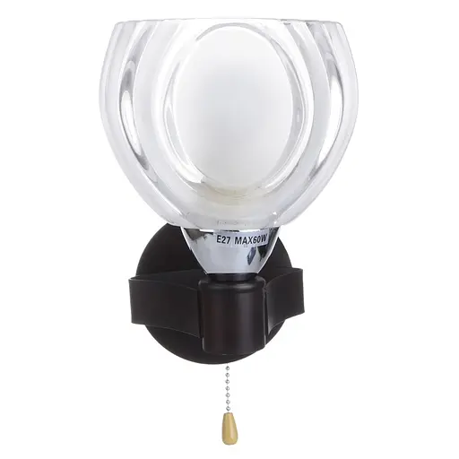 Бра Brille LK-249W/1 настінне накладне з вимикачем E27 CH+W