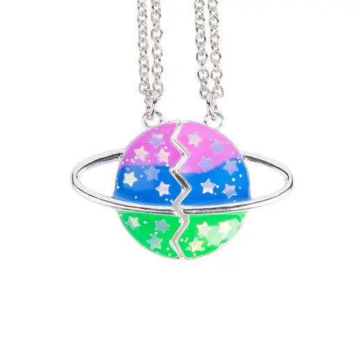 Набор ожерелья Космос 2шт - фото 2