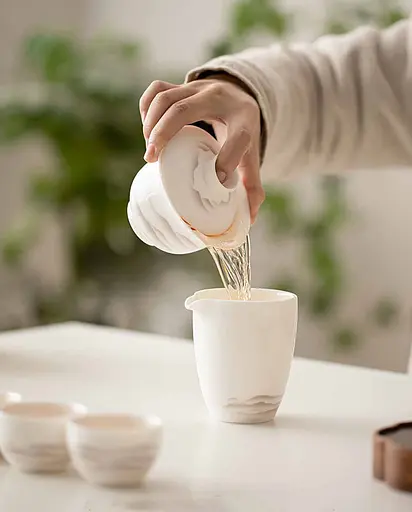 Гайвань Белый Фарфор Далекие Горы 180 мл - фото 4