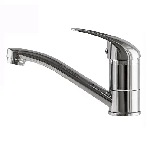 Змішувач для умивальника EcoMix ELIT EM-N-103M-WH-1 поворотний 15см для ванної кімнати без шлангів - фото 1