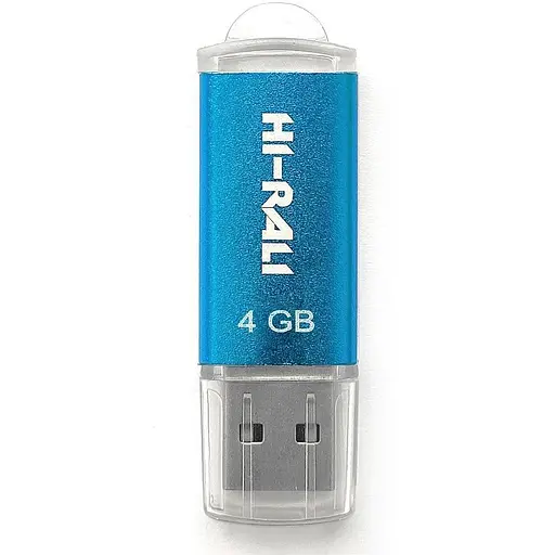 Флеш накопитель USB 4Gb Hi-Rali Rocket синий USB 2.0 (HI-4GBVCBL) - фото 1