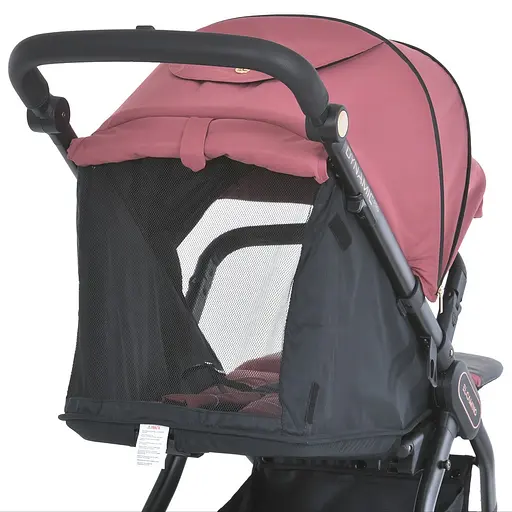 Детская прогулочная коляска-книга El Camino ME 1053-3 Dynamic Pro Dusty Rose Темно-розовая - фото 10