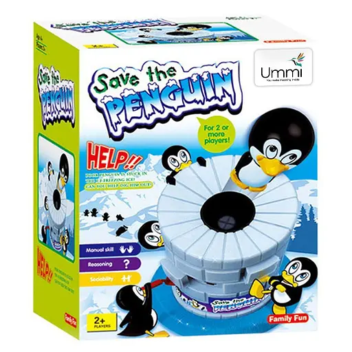 Настольная интерактивная игра Ummi 707-19 Save the Penguin Game Blue - фото 2