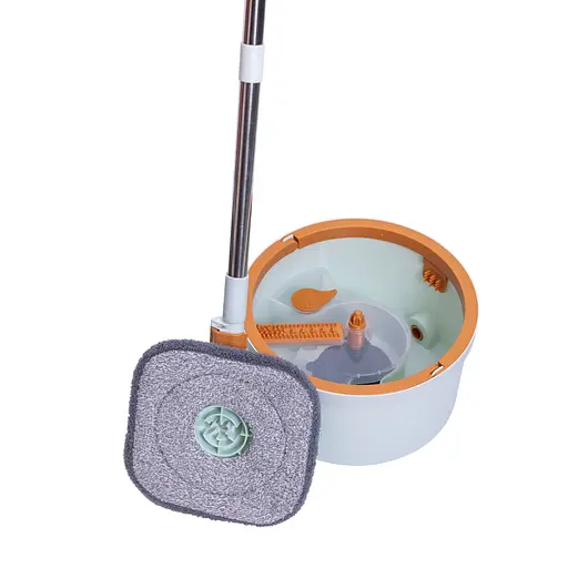 Комплект для прибирання MOP BUCKET SET швабра з віджимом 119 см і відром 7 л Блакитний Household HP-35015-45 - фото 2